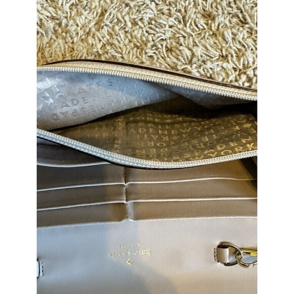 KATE SPADE NY Rosewood Place Milou Clutch Wallet Pink Removable Chain H154 Bow - Picture 11 of 16